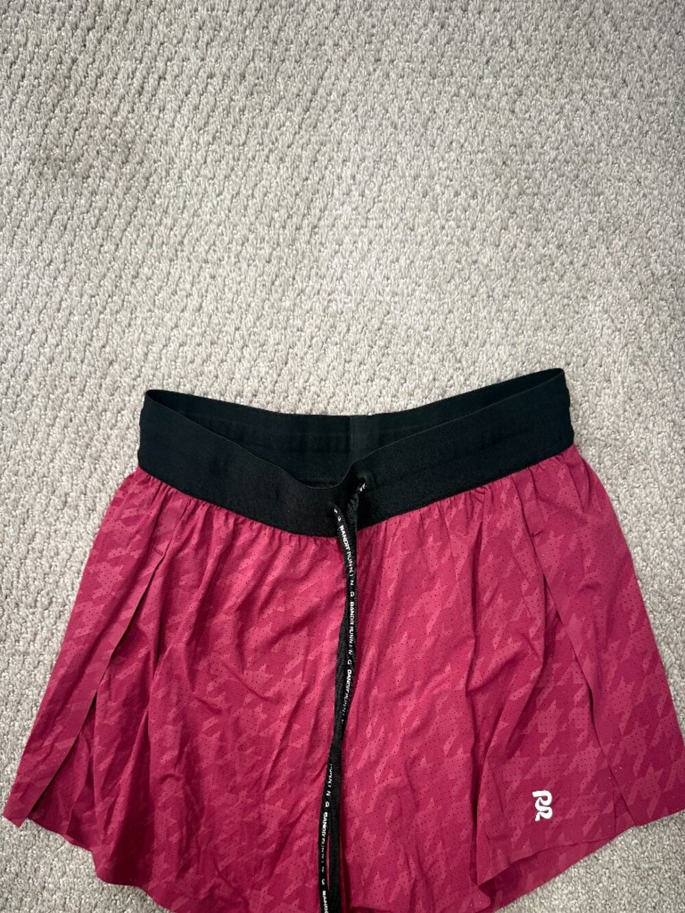 Bandit Running 3” Lined Split Shorts Maroon Pattern Medium